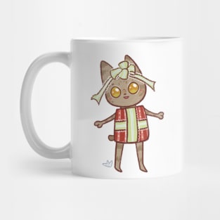 Christmas present cat Mug